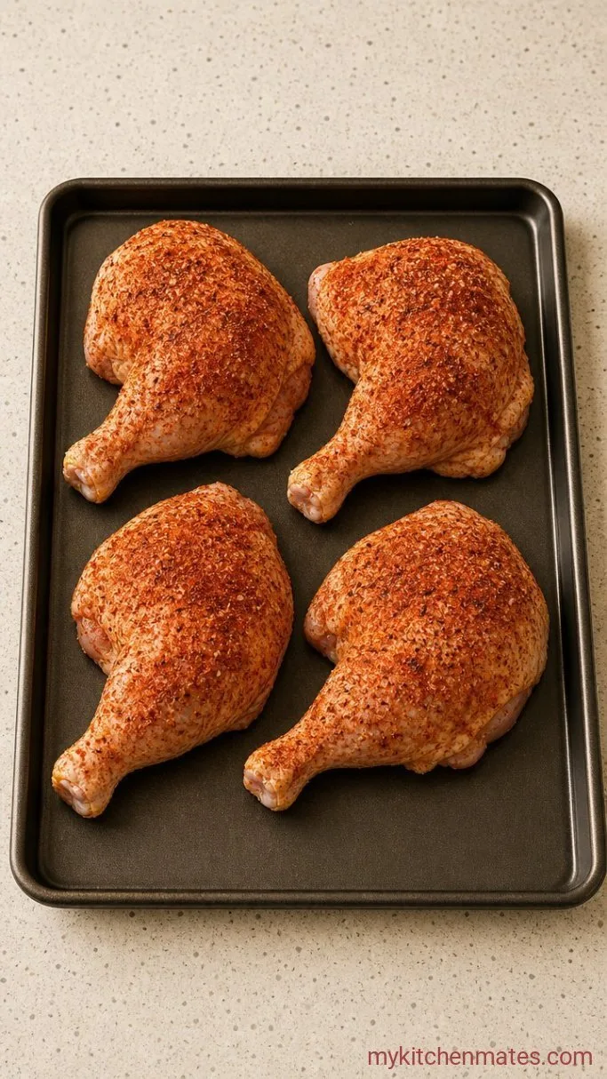 Step 1: Season the Chicken Leg Quarters