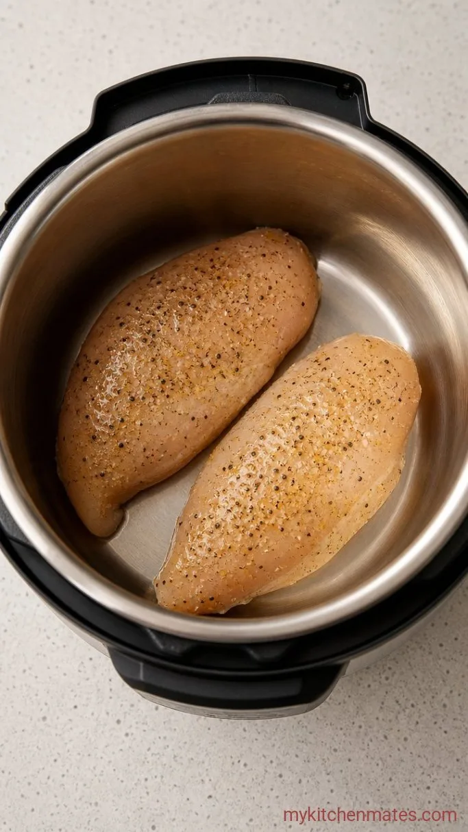 Juicy Instant Pot Chicken Breast Step 1: Season the Chicken