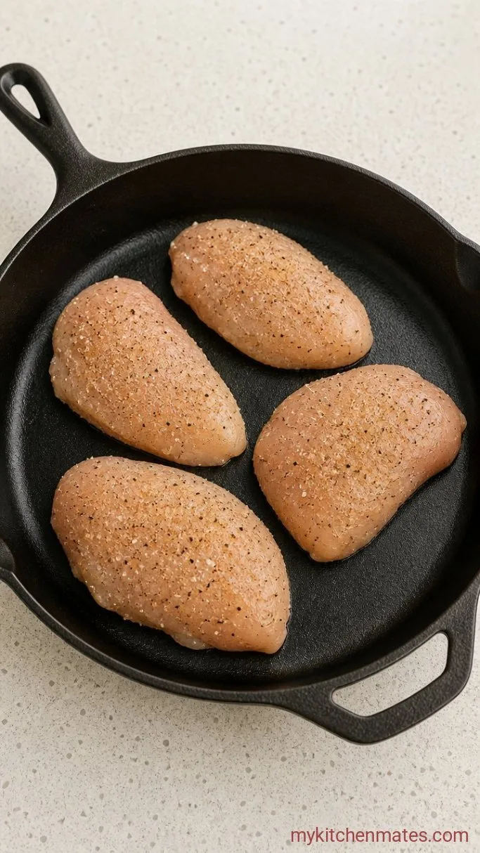 Juicy Stove Top Chicken Breasts in 25 Minutes Step 1: Season the Chicken