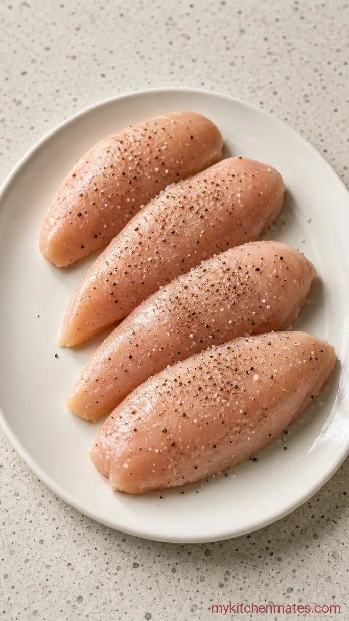 20-Minute Spicy Chicken Breast Step 1: Season the Chicken