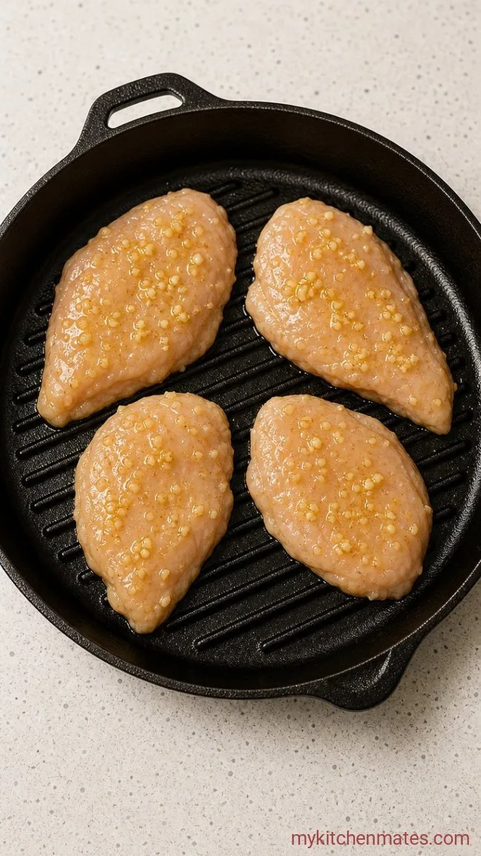 30-Minute Grilled Chicken Caprese Step 1: Season the Chicken