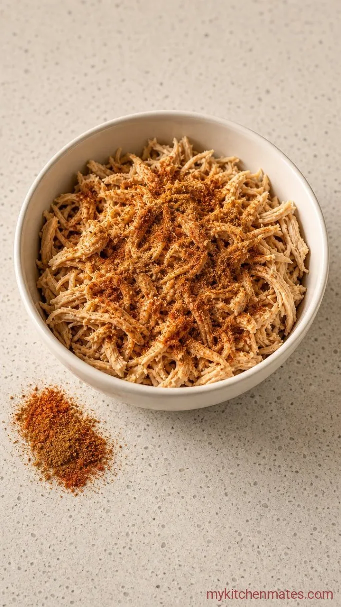 20-Minute Shredded Chicken Nachos Step 1: Season the Chicken
