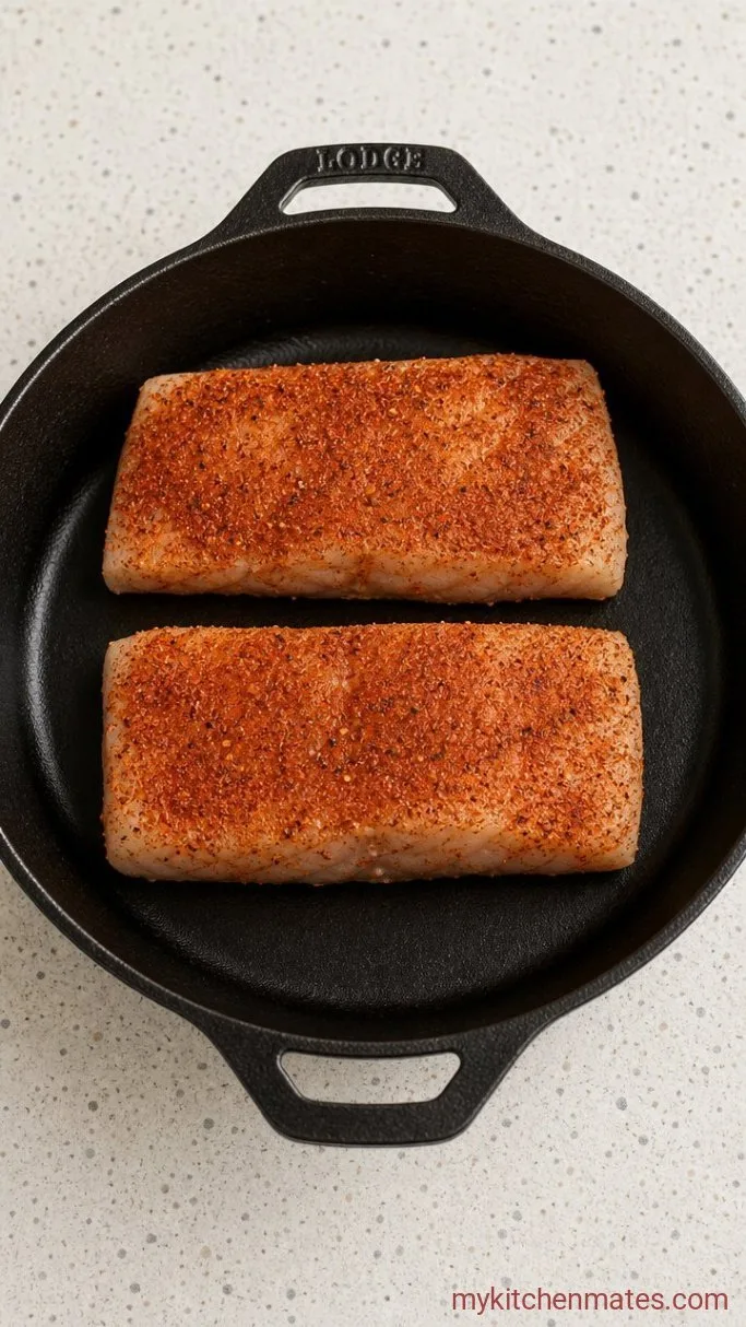 Step 1: Season the Cod