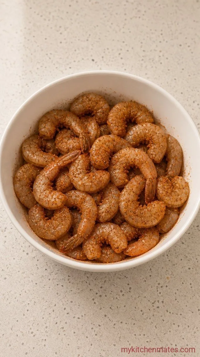 Step 1: Season the Shrimp