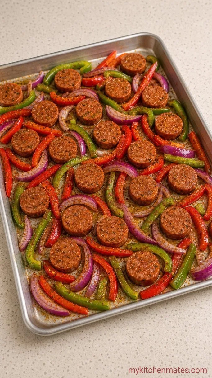 Step 1: Season the Vegetables and Sausage