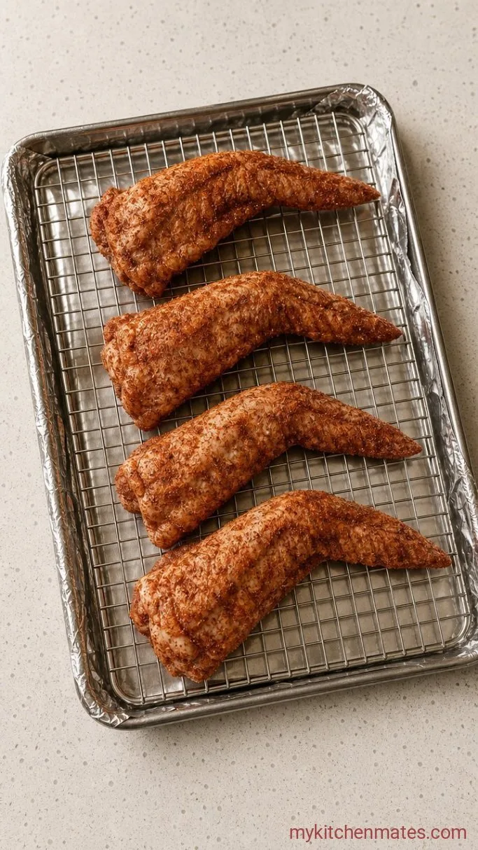 Smoky, Tender Smoked Turkey Wings with a Dry Rub Step 1: Season the Wings