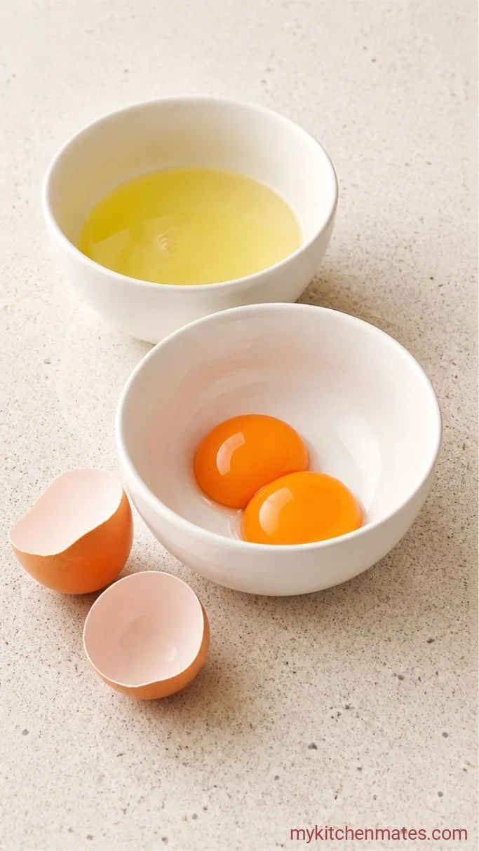 Jiggly Japanese Souffle Pancakes Step 1: Separate the Eggs