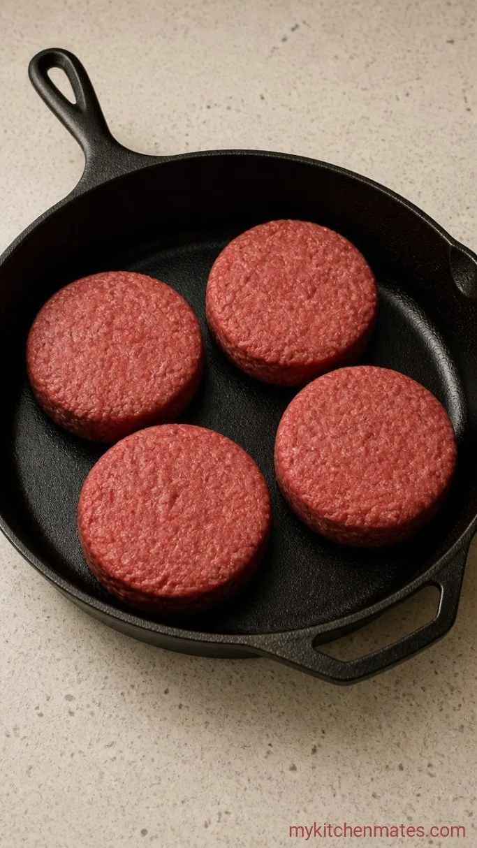 Juicy Lucy Burger with a Molten Cheese Center Step 1: Shape the Beef Patties