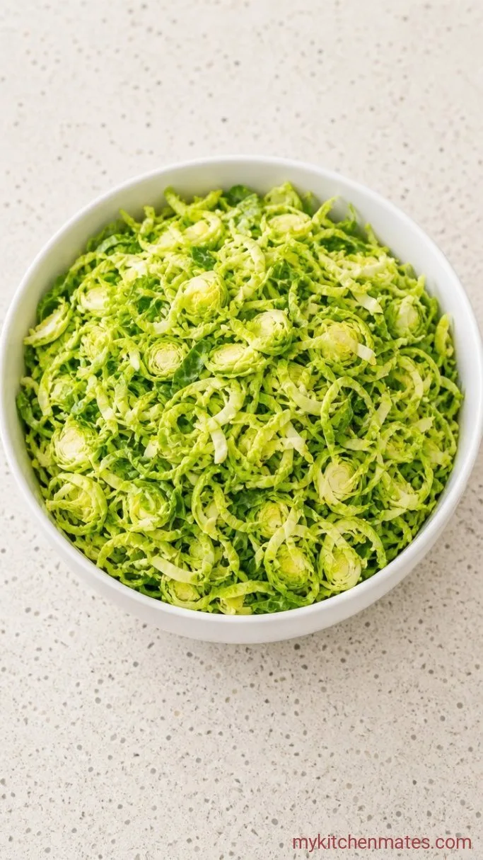 Step 1: Shave the Brussels Sprouts