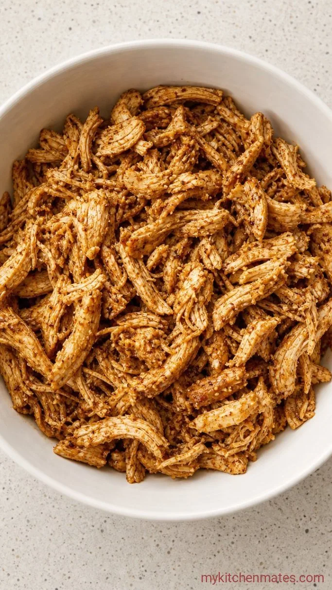 20-Minute Rotisserie Chicken Nachos Step 1: Shred and Season the Chicken