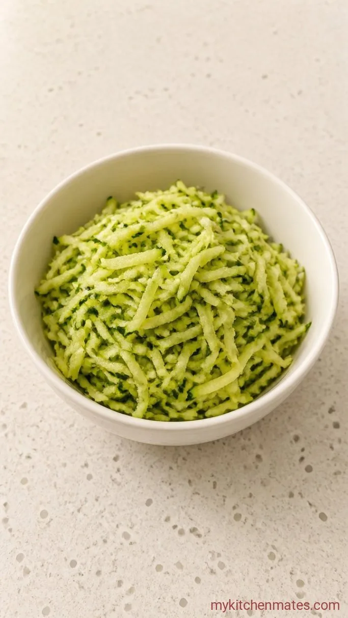 Step 1: Shred and Squeeze the Zucchini