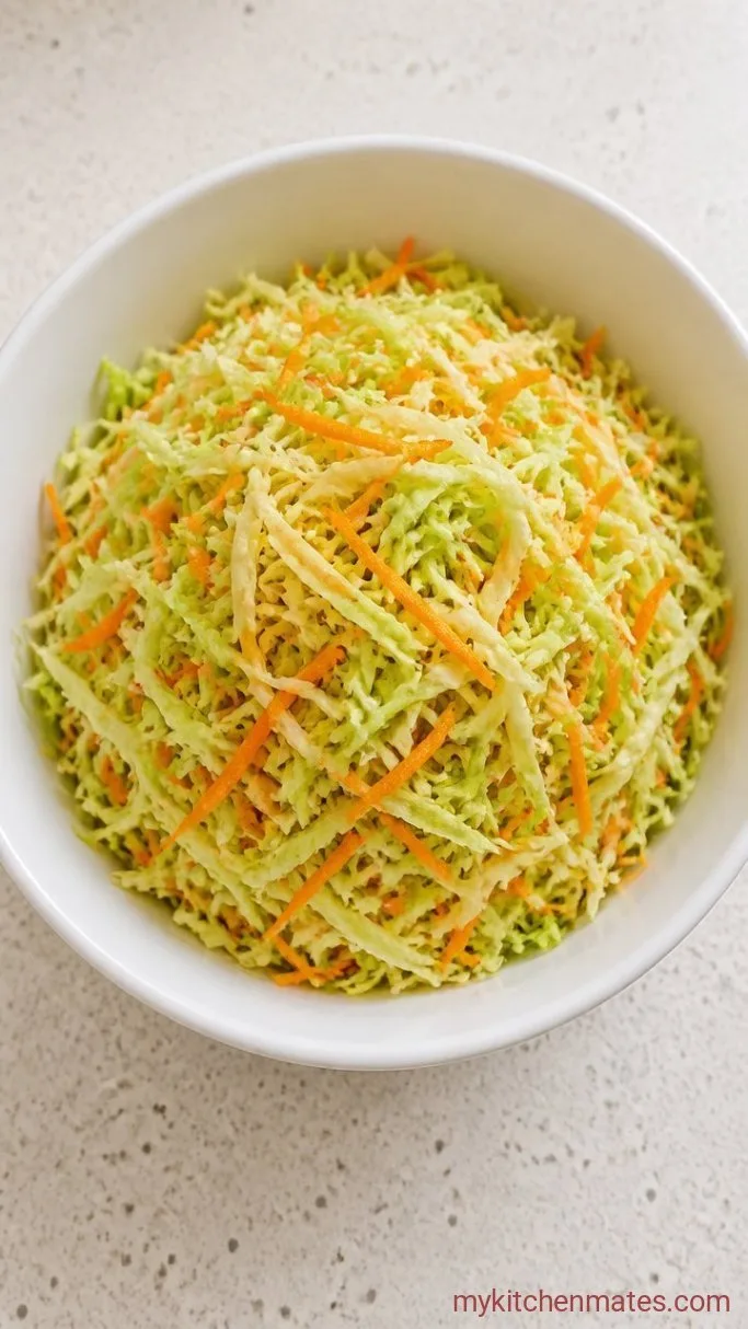 Creamy Copycat KFC Coleslaw Recipe Step 1: Shred the Cabbage and Carrot