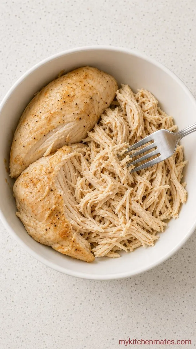 Step 1: Shred the Chicken