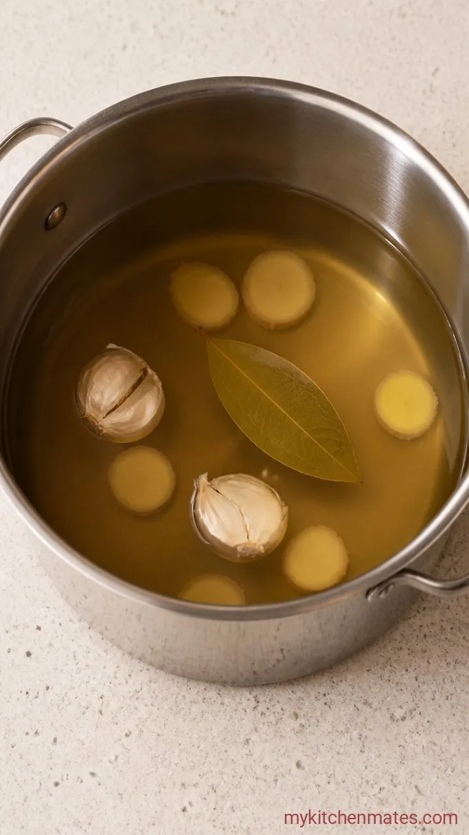 Step 1: Simmer the Aromatic Broth
