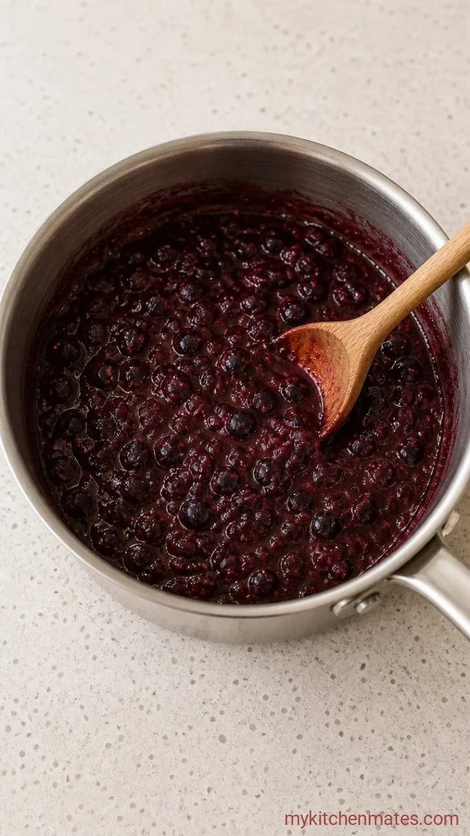Step 1: Simmer the Blueberry Base