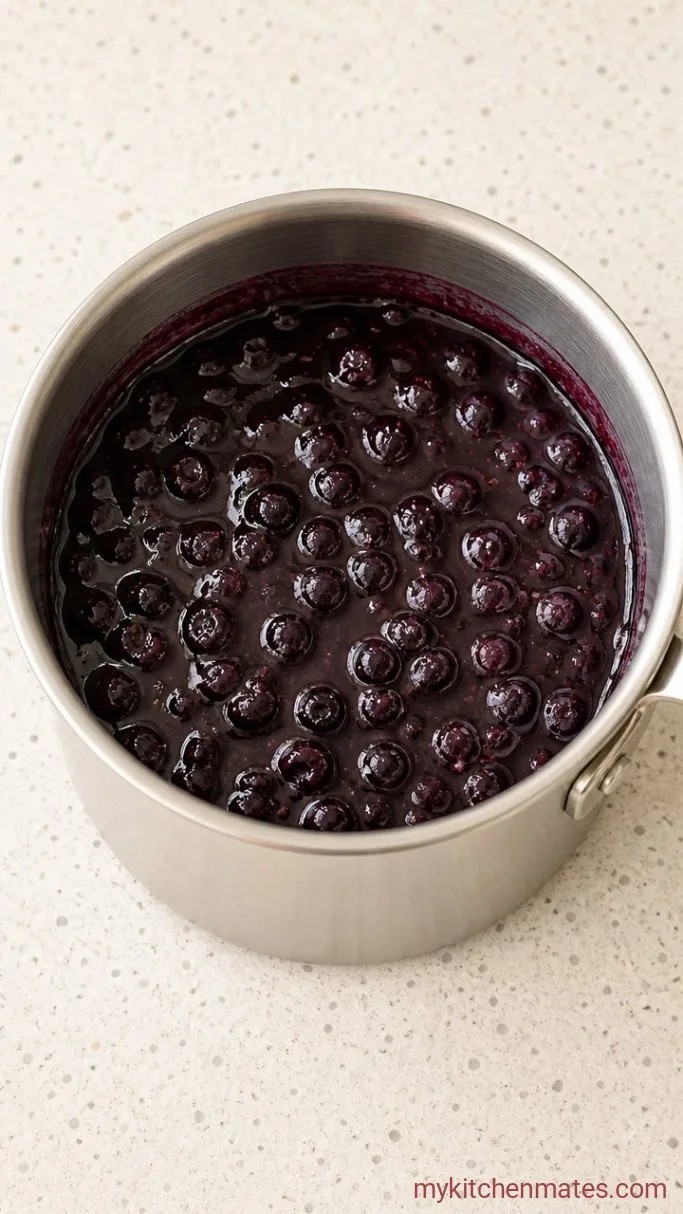 Step 1: Simmer the Blueberry Sauce