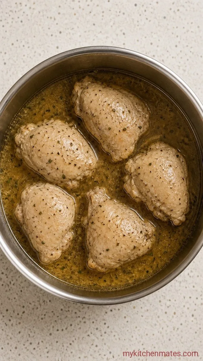 Step 1: Simmer the Chicken in Broth