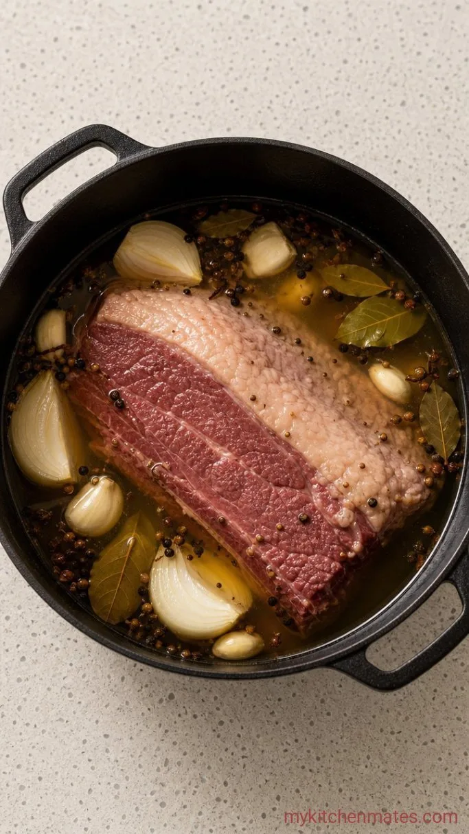 Step 1: Simmer the Corned Beef