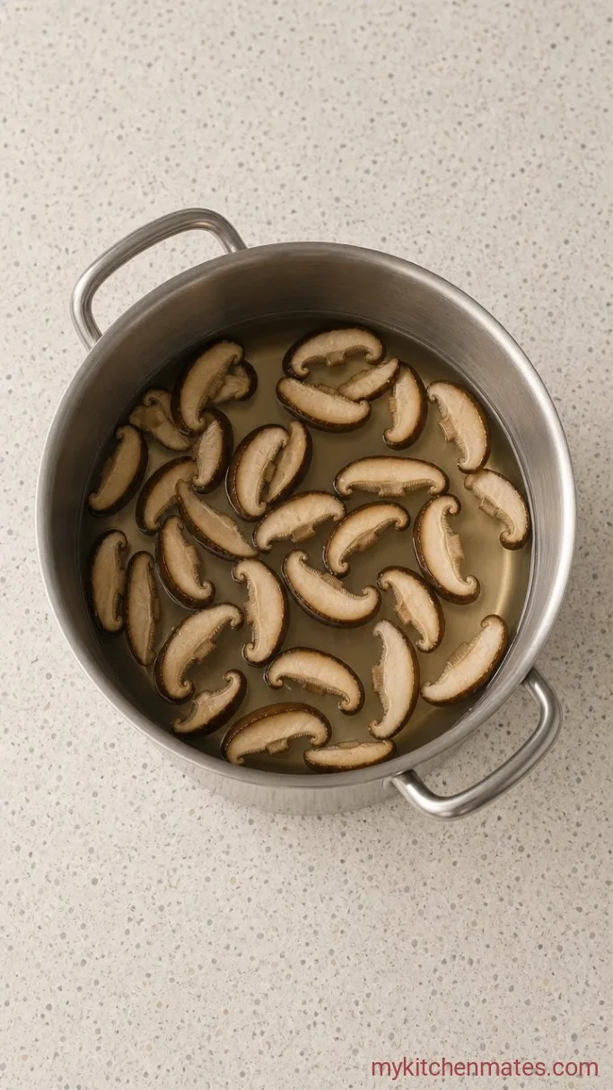 Step 1: Simmer the Mushrooms