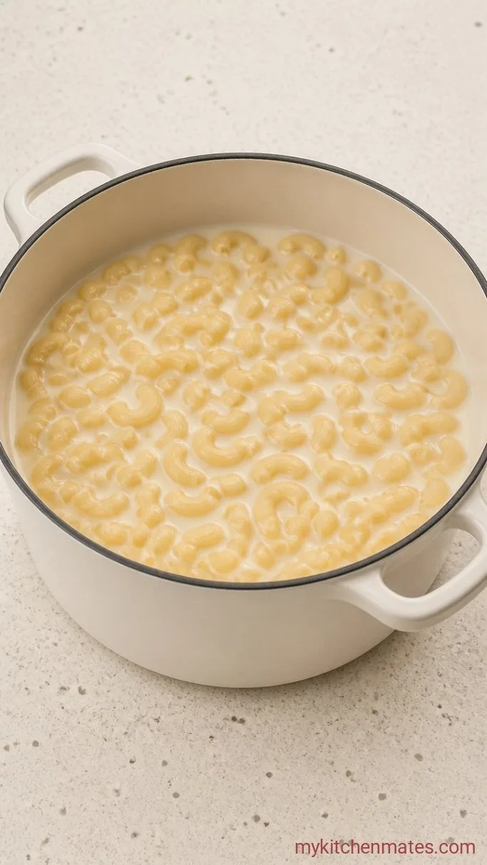 Creamy One Pot Mac and Cheese Step 1: Simmer the Pasta