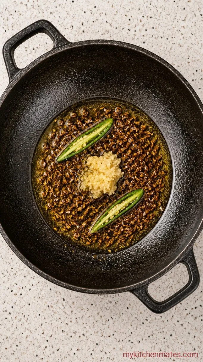Step 1: Sizzle the Cumin and Aromatics