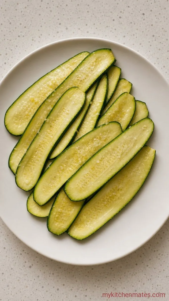 Step 1: Slice and Salt the Zucchini