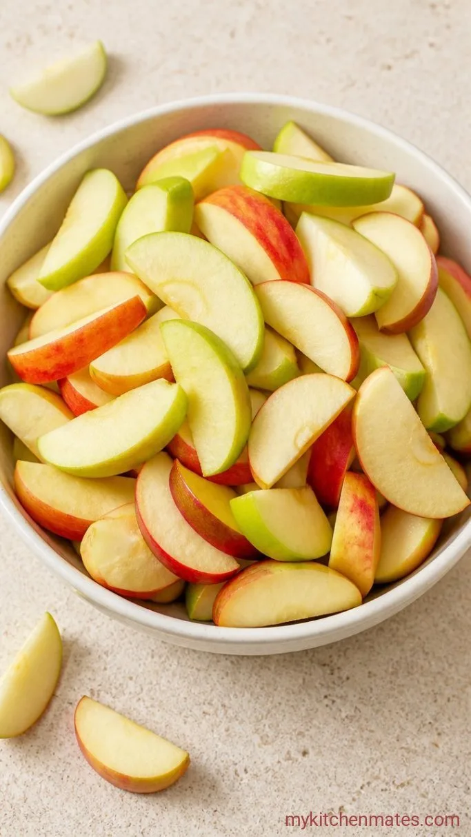 Step 1: Slice the Apples