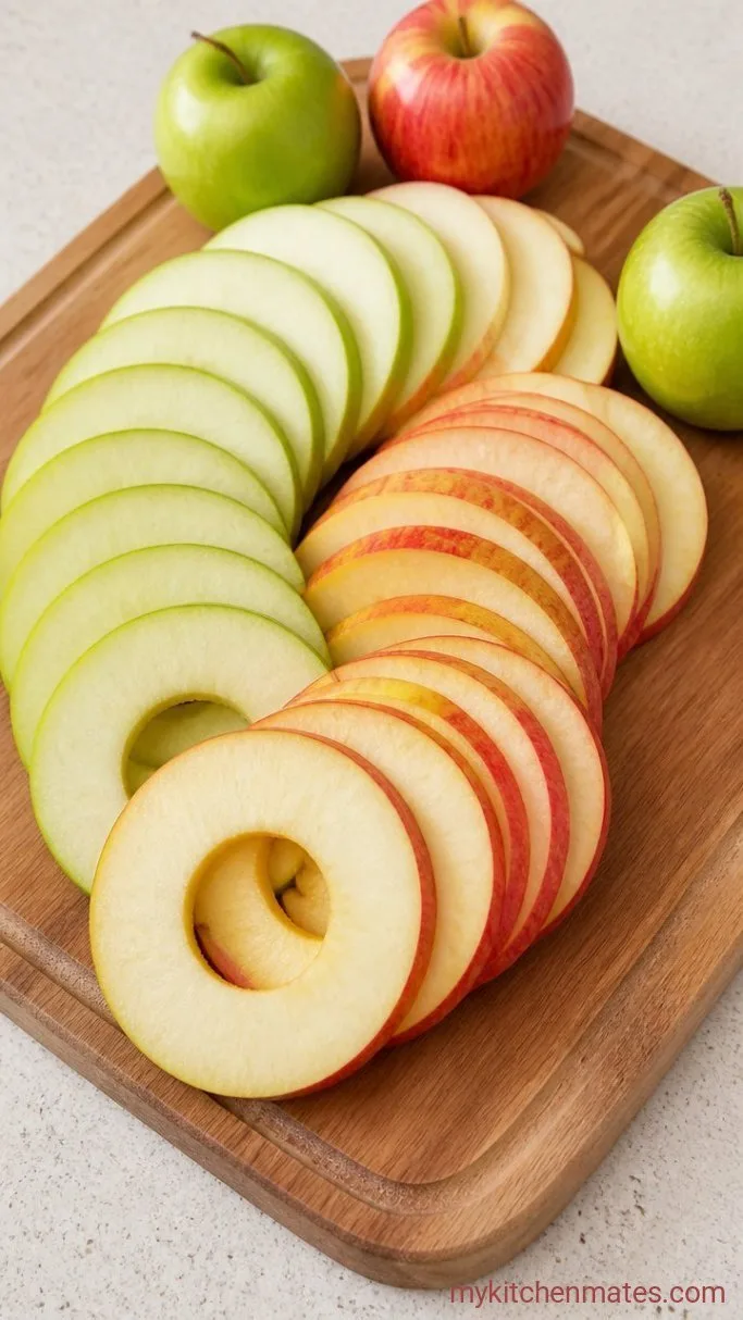 Easy 10-Minute Caramel Apple Nachos Step 1: Slice the Apples