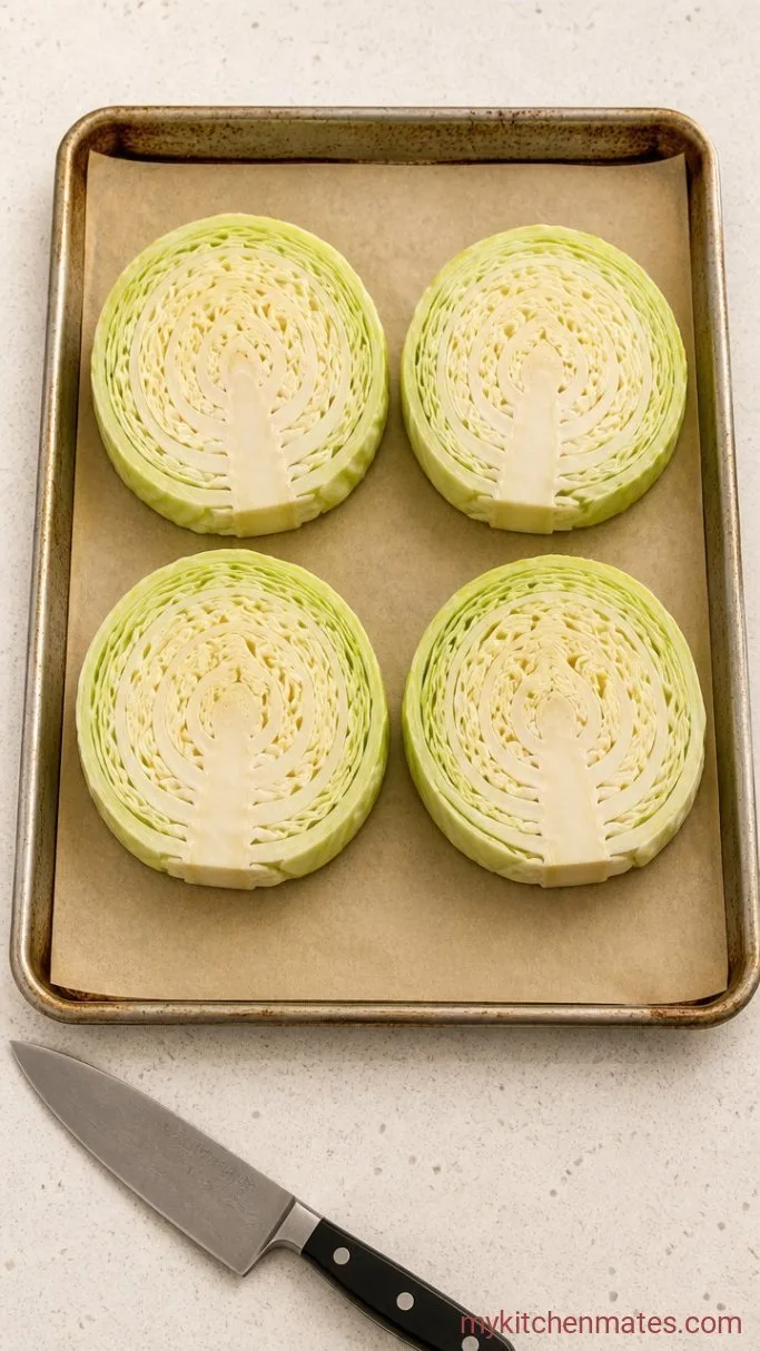 Step 1: Slice the Cabbage into Steaks