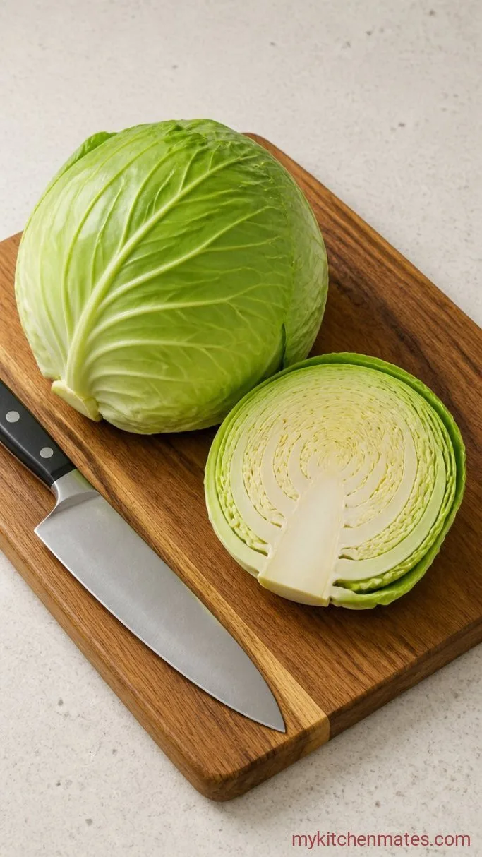Step 1: Slice the Cabbage