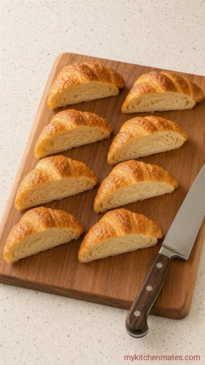Step 1: Slice the Croissants