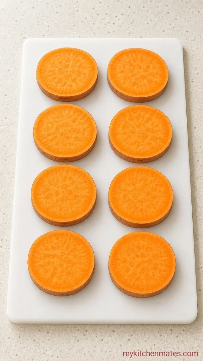 Step 1: Slice the Sweet Potato