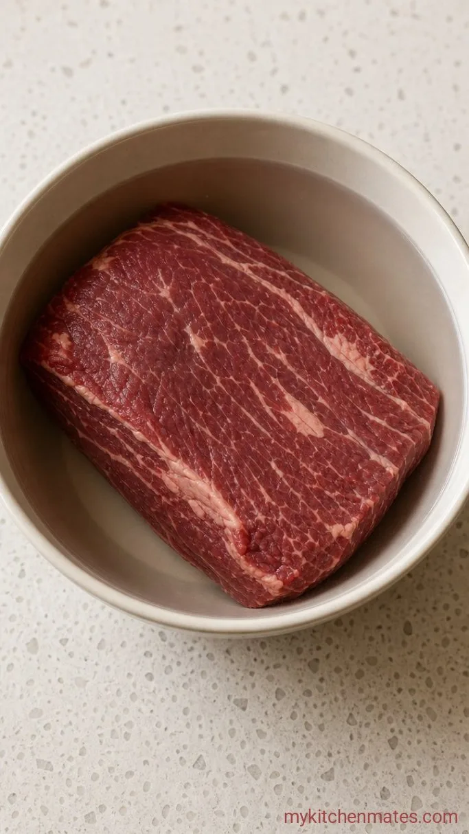 Step 1: Soak the Beef