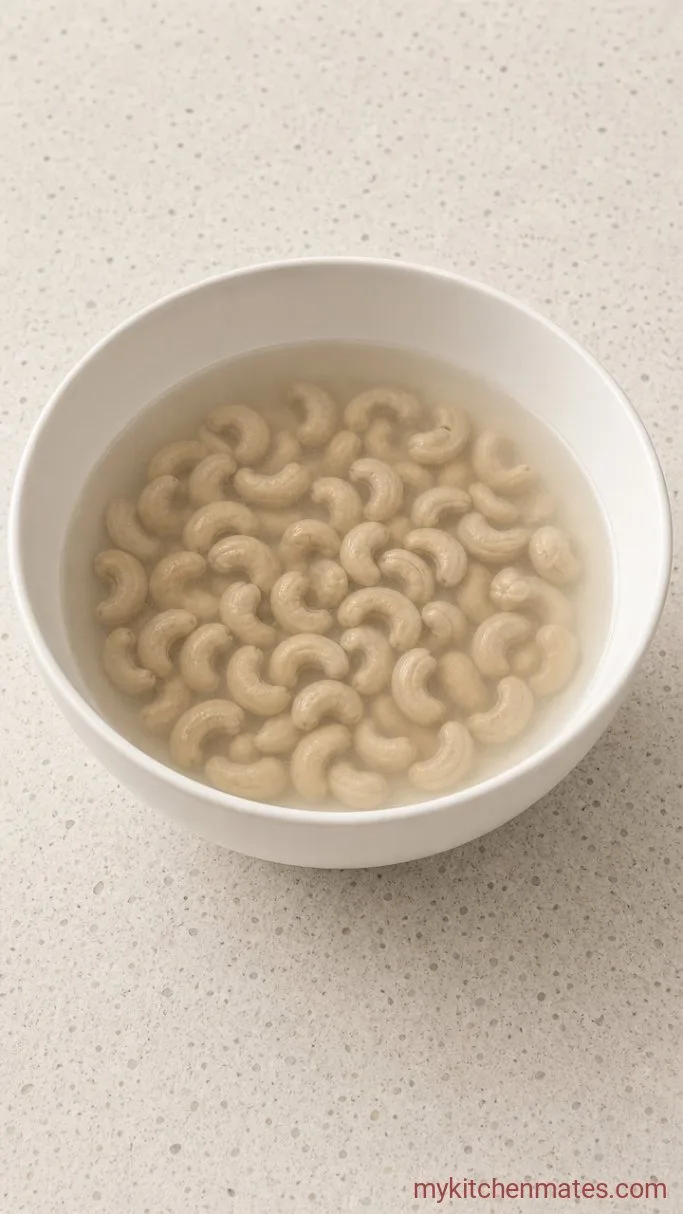 Step 1: Soak the Cashews