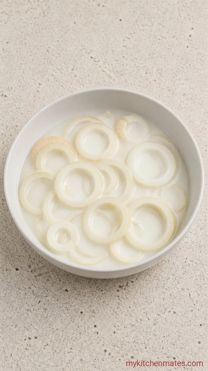 Step 1: Soak the Onion Rings