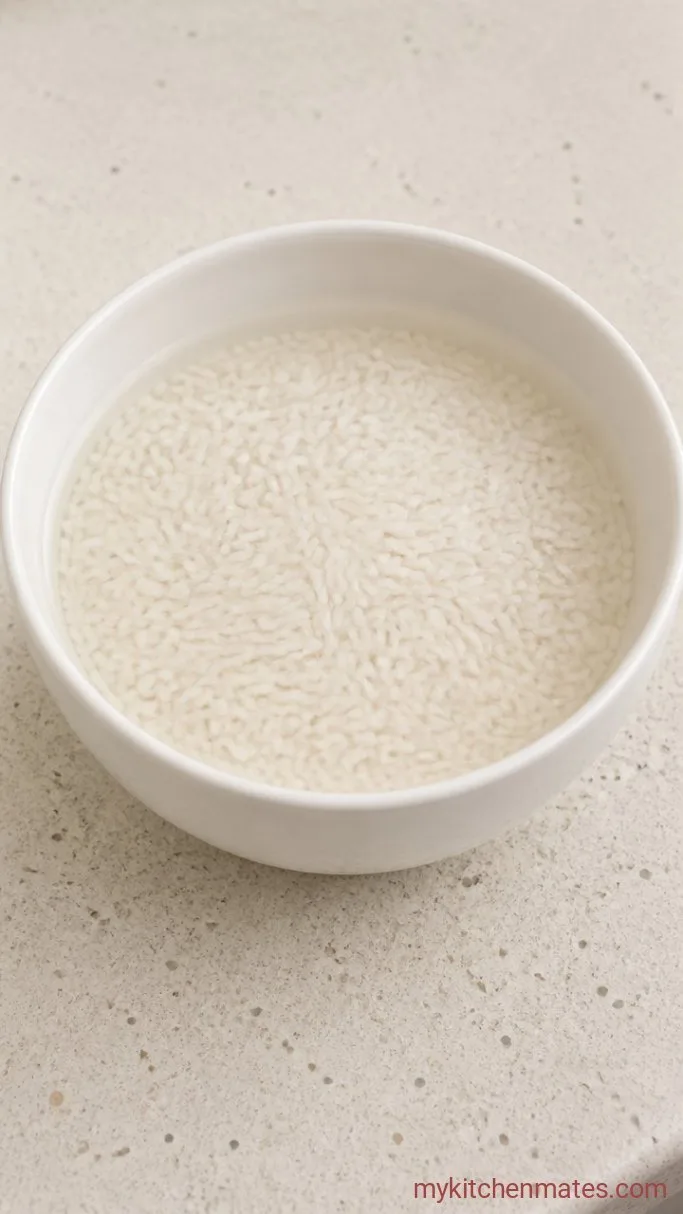 Step 1: Soak the Rice