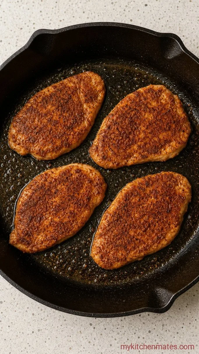 Step 1: Spice and Sear the Chicken