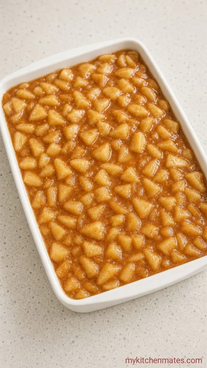 Step 1: Spread the Apple Filling