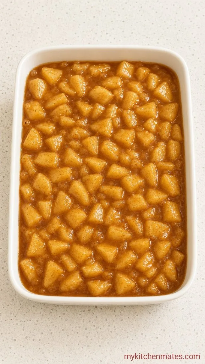 Step 1: Spread the Apples