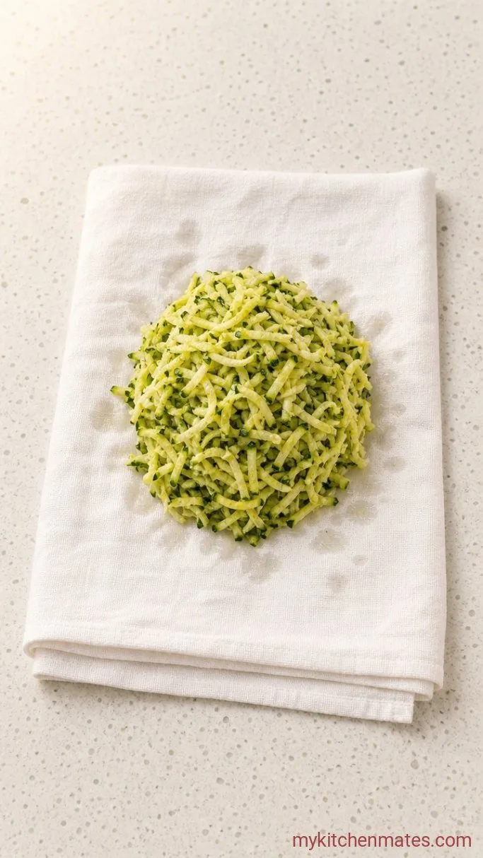 Moist Low Carb Zucchini Bread Step 1: Squeeze the Zucchini Dry