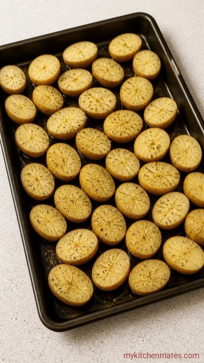 Easy Italian Sausage Sheet Pan Dinner Step 1: Start the Potatoes