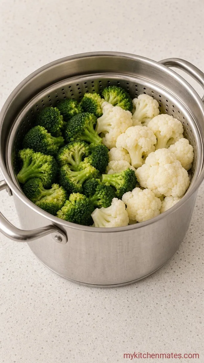 Step 1: Steam the Vegetables
