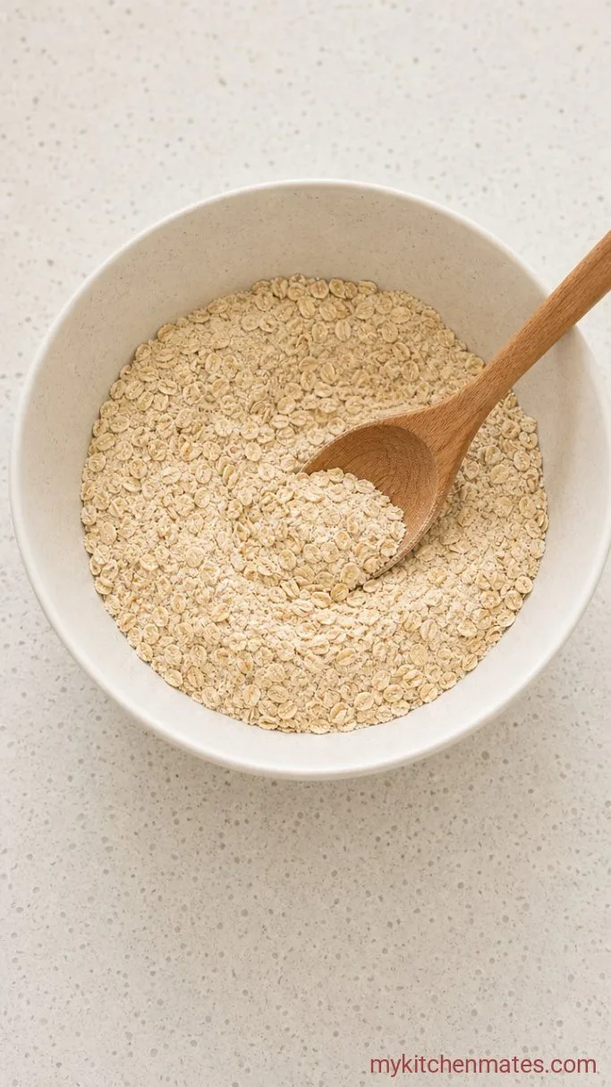 No-Bake Birthday Cake Protein Balls Step 1: Stir the Dry Ingredients Together