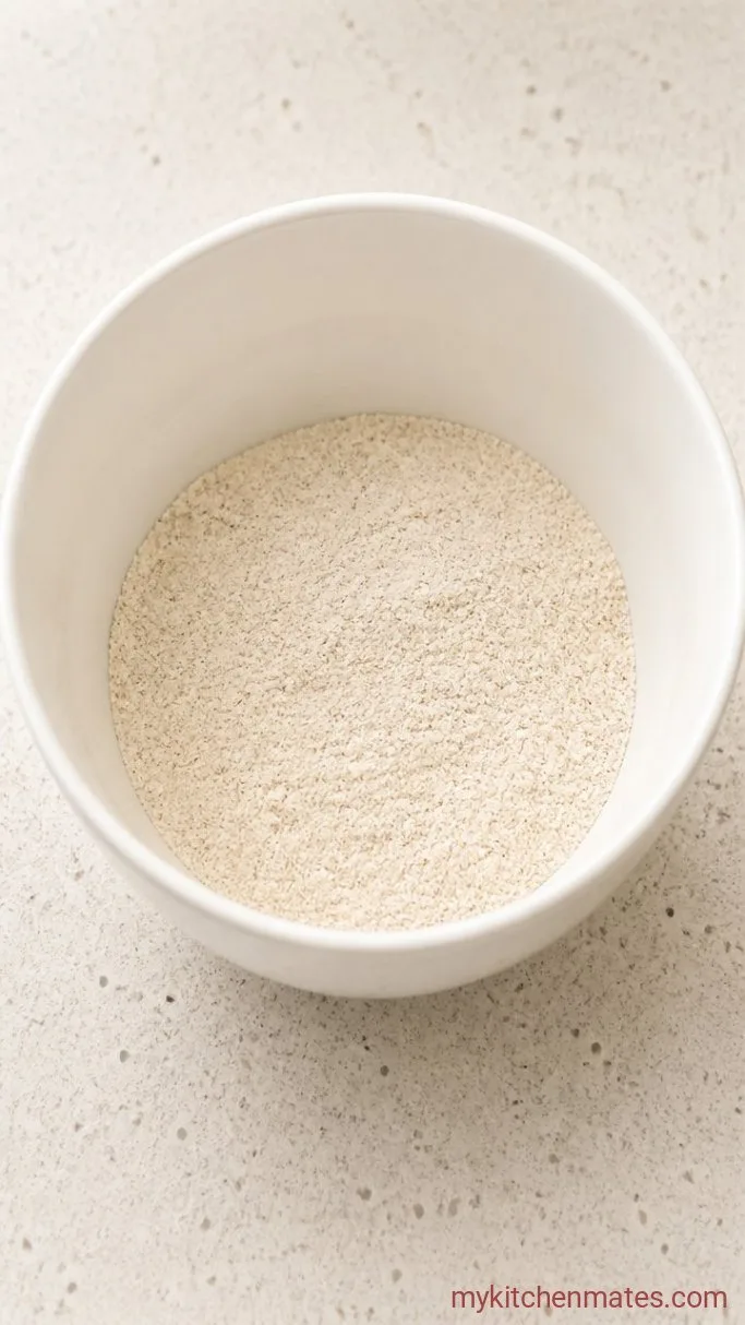 Fluffy 5-Minute Protein Pancake Bowl Step 1: Stir Together the Dry Ingredients
