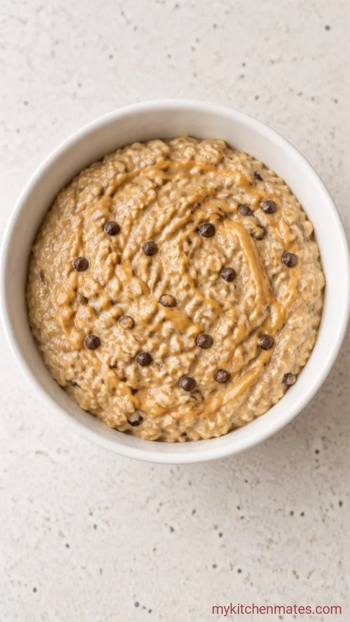 Edible Cookie Dough Overnight Oats Step 1: Stir Up the Cookie Dough Oats