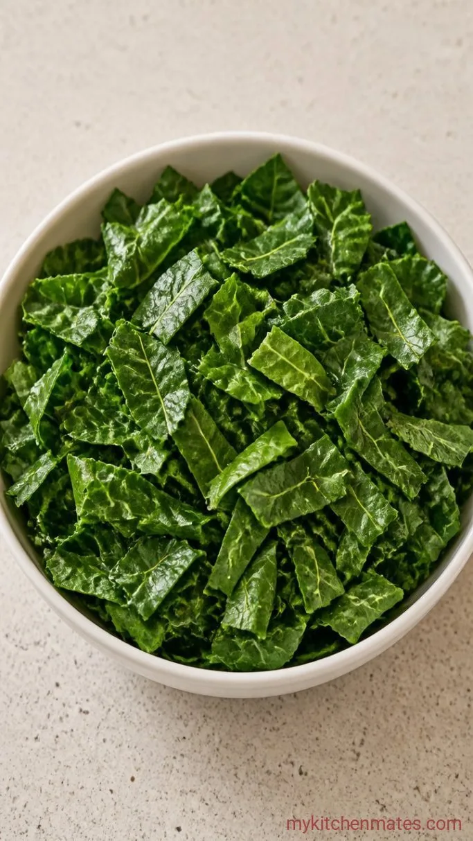 Crockpot Collard Greens with Smoked Turkey Step 1: Strip and Chop the Collards