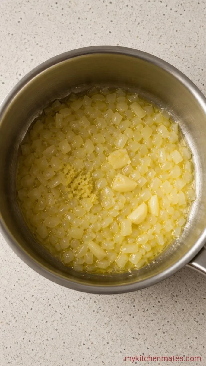 Creamy Carrot Potato Soup (Ready in 35 Minutes) Step 1: Sweat the Aromatics