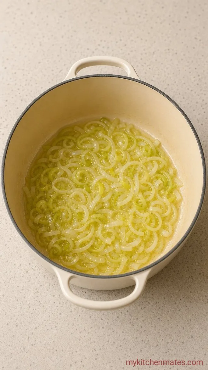 Creamy Irish Potato Soup (No Cream, Just Potatoes) Step 1: Sweat the Leeks in Butter