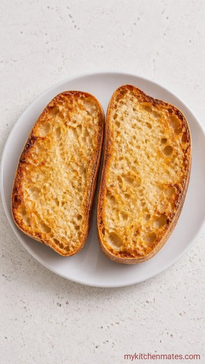 Panera Mediterranean Veggie Sandwich (Copycat Recipe) Step 1: Toast the Ciabatta