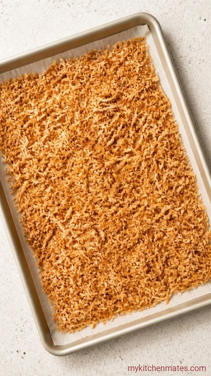 Step 1: Toast the Coconut